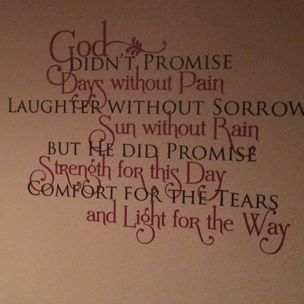 Simply said “ light for the way” vinyl art